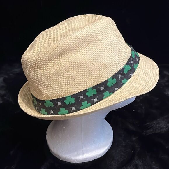 Guinness Cream Fedora with Black and Green Shamrock Band - Picture 4 of 5